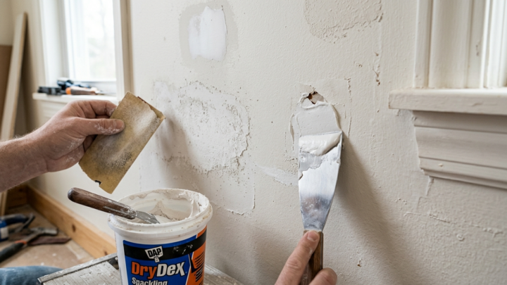 Hvordan du selv udbedrer huller i vægge og maling